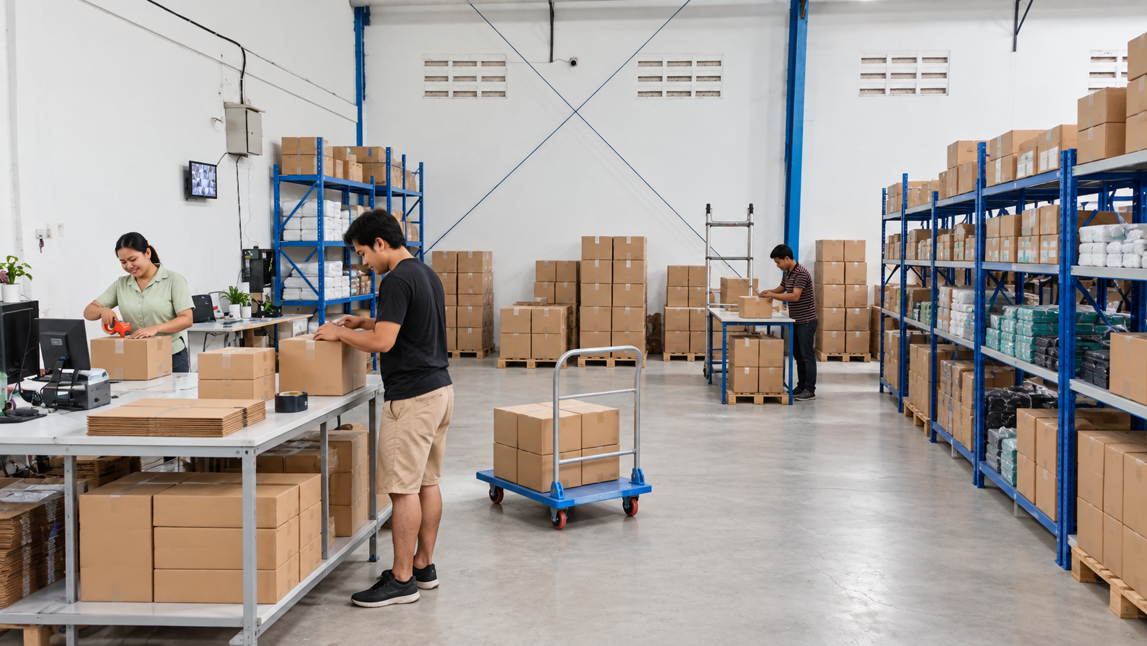 PT. TERANG BERSINAR ABADI warehouse operations in Indonesia