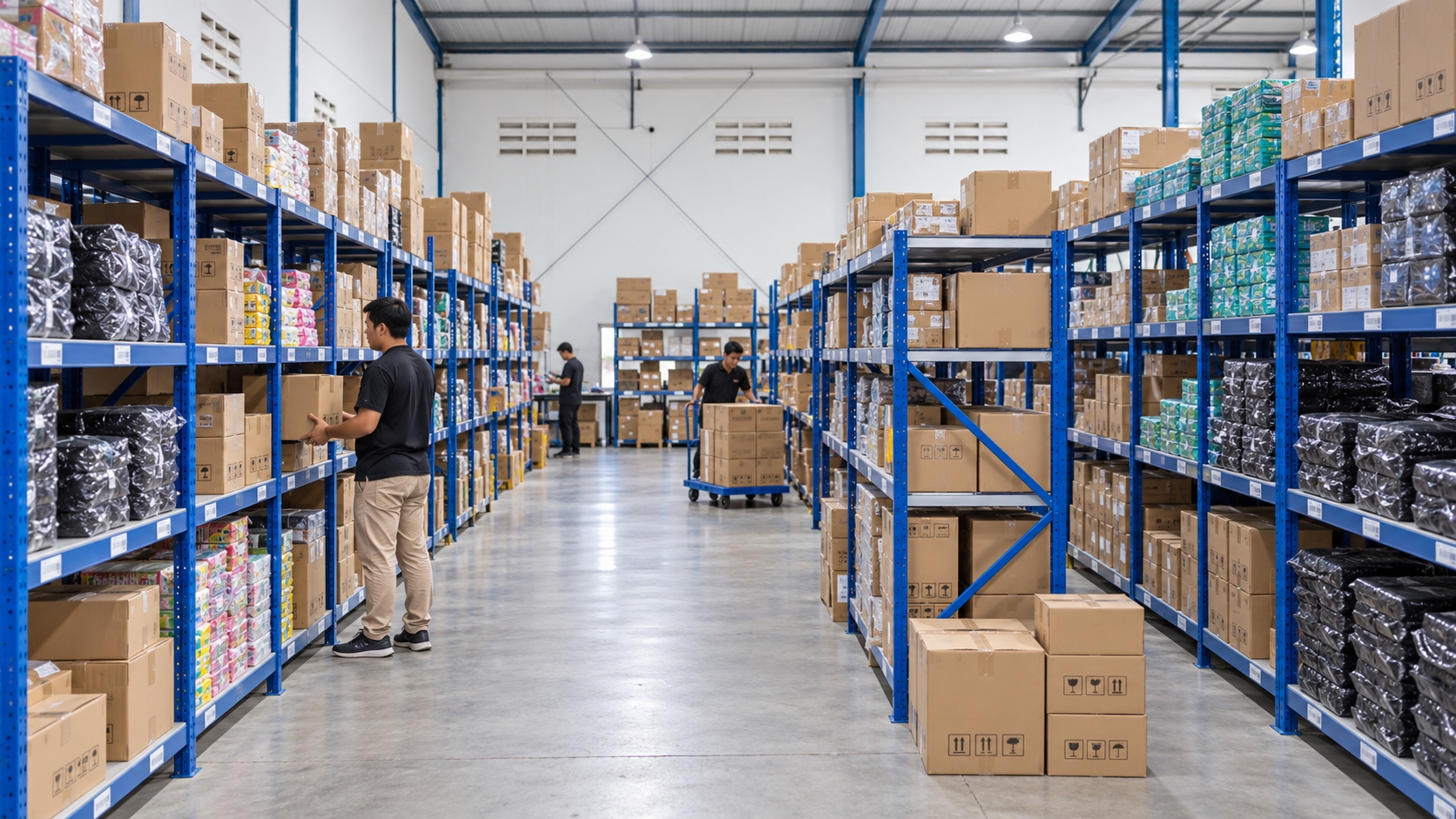 PT. TERANG BERSINAR ABADI warehouse operations in Indonesia